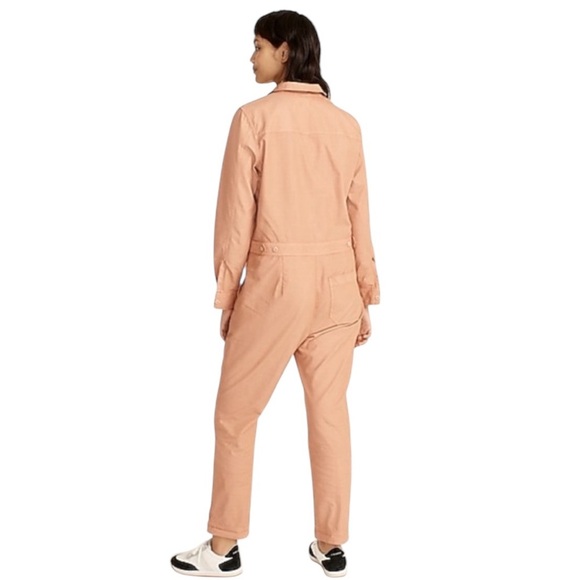 J. Crew Foundry women’s chino coveralls Size 18 Peach - Picture 3 of 3
